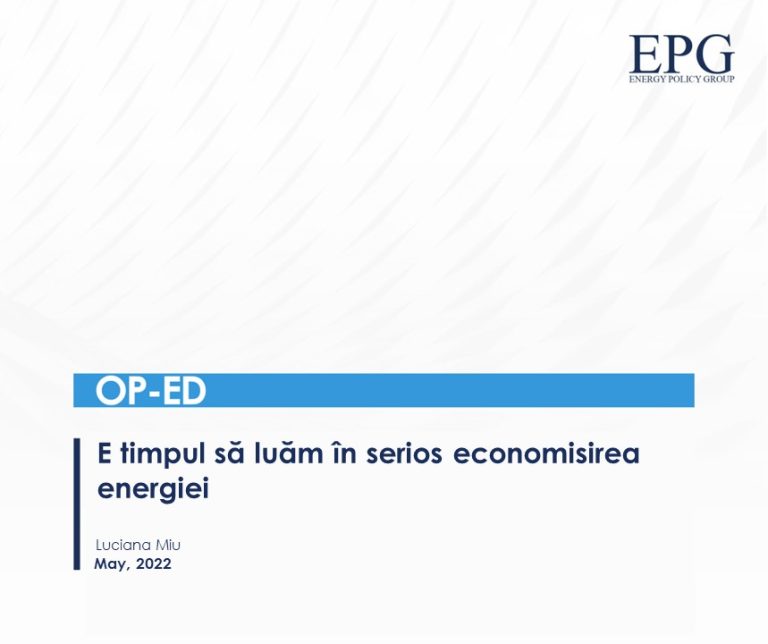 EPG OPED Economisirea Energiei