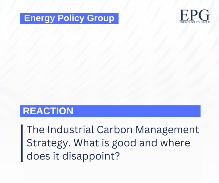 Industrial Carbon Management Strategy - epg